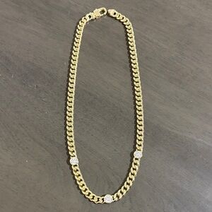 Melinda Maria Julian Triple Diamond Necklace 18 inches